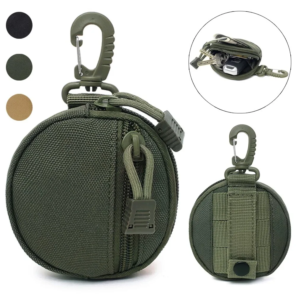 Cartera táctica de bolsillo, Accesorio militar, Mini bolsa de monedas portátil, llavero, bolsa de cintura