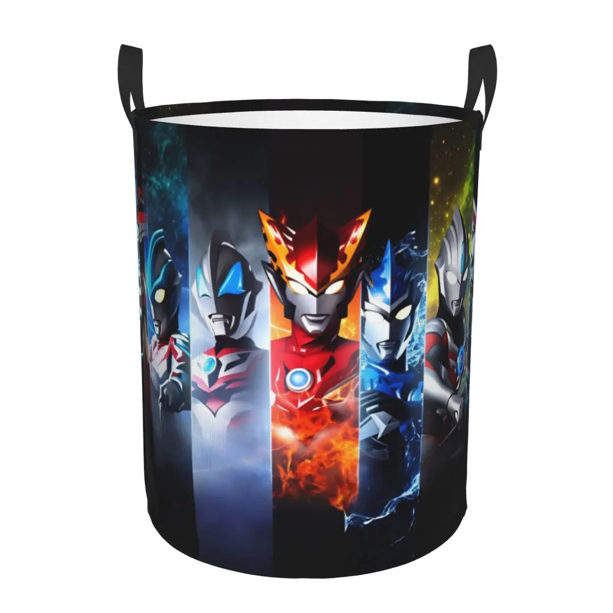 Cesto para la ropa Ultraman Ginga Victory Geed Rosso Blu Orb X, cesto plegable para la ropa, organizador para el baño, contenedores de almacenamiento
