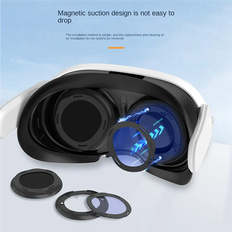 لعدسات ميتا كويست 3 المضادة للخدش مع الإطار المغناطيسي وعدسة قابلة للإزالة المضادة للخدش