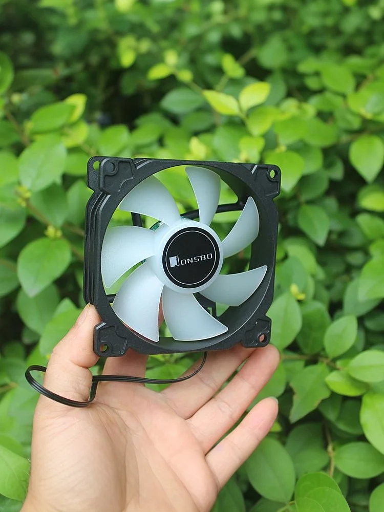 DIY RGB Color Effect 92mm Fan, 12V PC Cooling Fan for Desktop Radiators