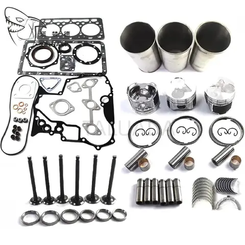 For Kubota D902 Engine Overhaul Rebuild Kit With Valve Kit KX41-3 BX24 BX25 BX2230D BX2350D BX2360 Engine Repair Parts