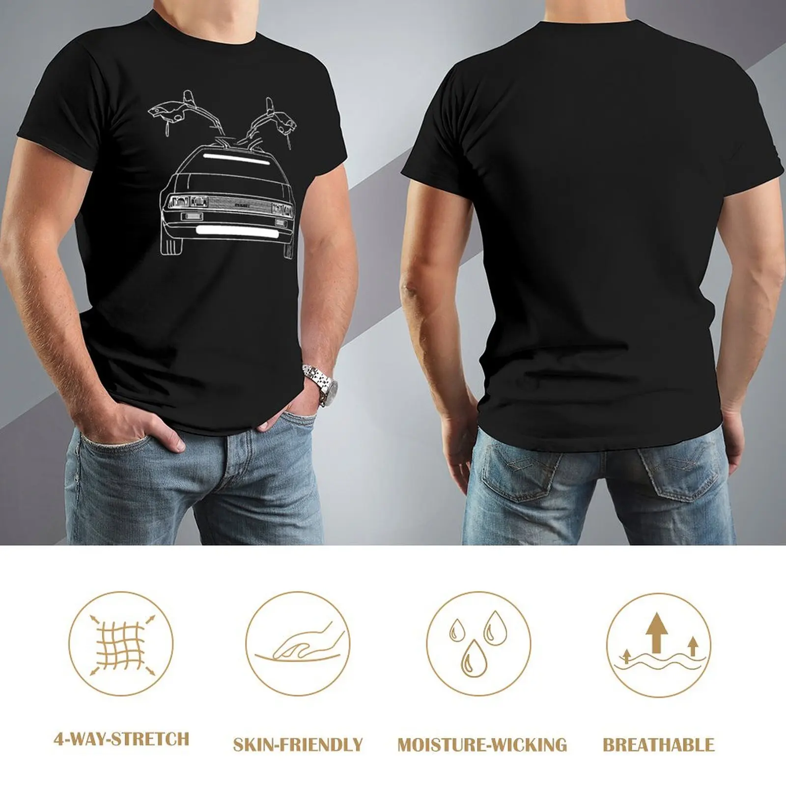 Delorean For Sale Tshirt Hot Sale T-shirt Fresh Movement  Cool Fitness Eur Size