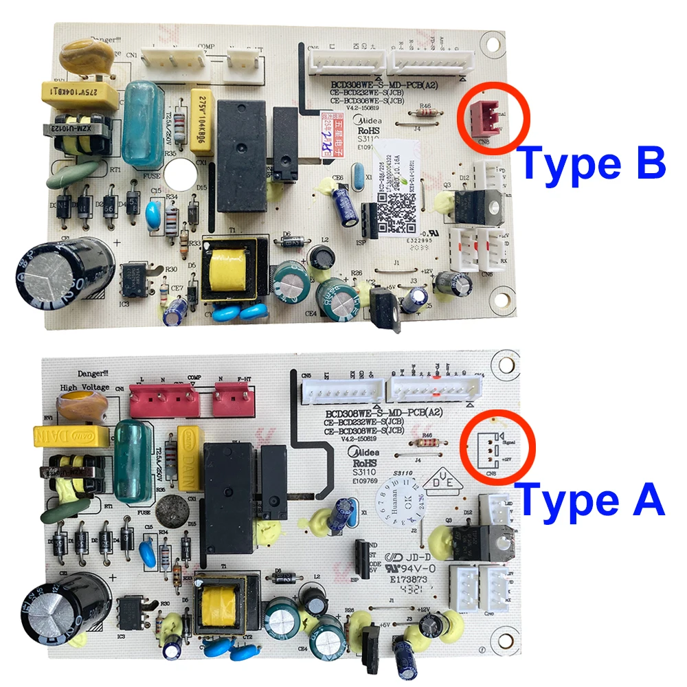 

BCD308WE-S-MD-PCB(A2) For Midea Refrigerator Control Board CE-BCD232WE-S(JCB) CE-BCD308WE-S CE-BCD308WE-D 17131000000507