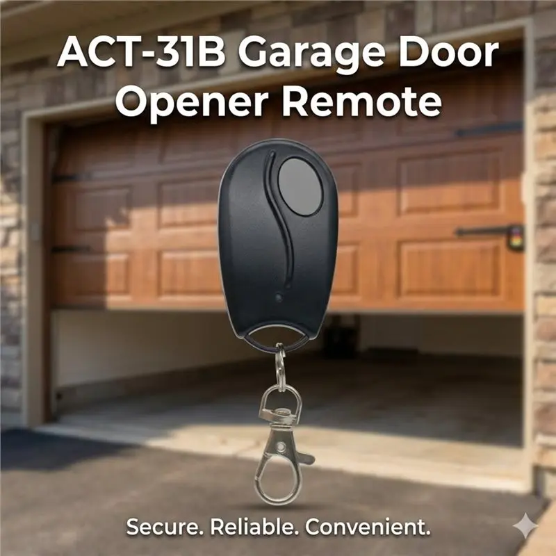 B27B 1PCS For ACT-31B 318Mhz Garage Door Opener Remote, Compatible With For Linear Megacode LD033 LD050