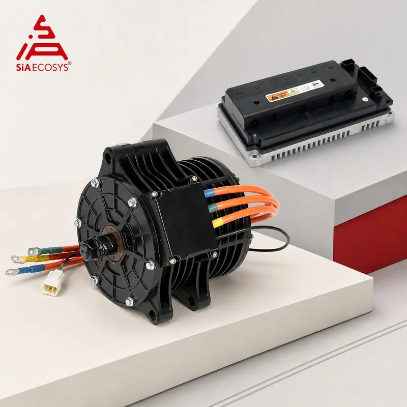 DIY Electric Motorcycle Conversion Powertrain Kit 3000W 70H Mid Drive Motor QS138 With VOTOL EM150SP Controller