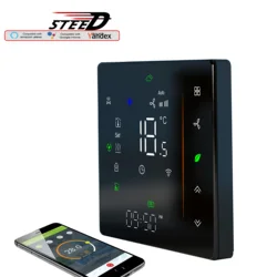 24V 110V 220V Regulated 0-10V Proportional Smart Fan Thermostat with Optional 3-Speed 2P/4Pipes Cooling/Heating Duct System