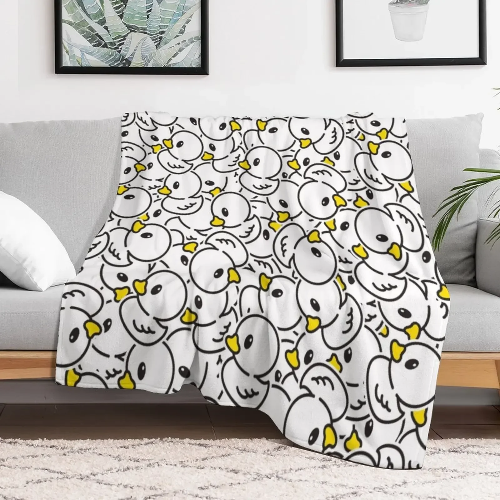 

cute cartoon ducks Throw Blanket Sofas Baby Vintage Blankets
