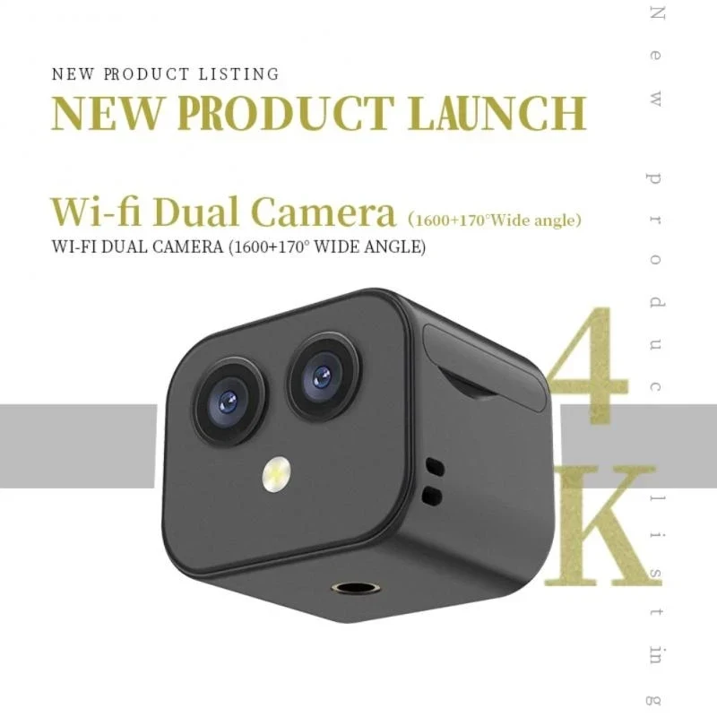 

Mini WiFi Camera HD Difference 4K Sport Action Cam Wireless IP Remote Monitor Micro Dual Cam Night View Smart Home Baby monitor