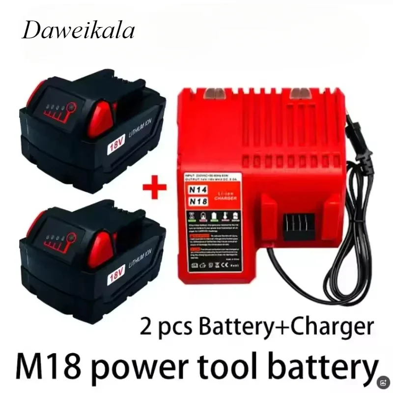 

Сменный литиевый аккумулятор для Milwaukee M18, 18 В, 6000 мАч, 18650, для Milwaukee 48-11-1860 48-11-1850, 48-11-1840, аккумулятор для инструментов