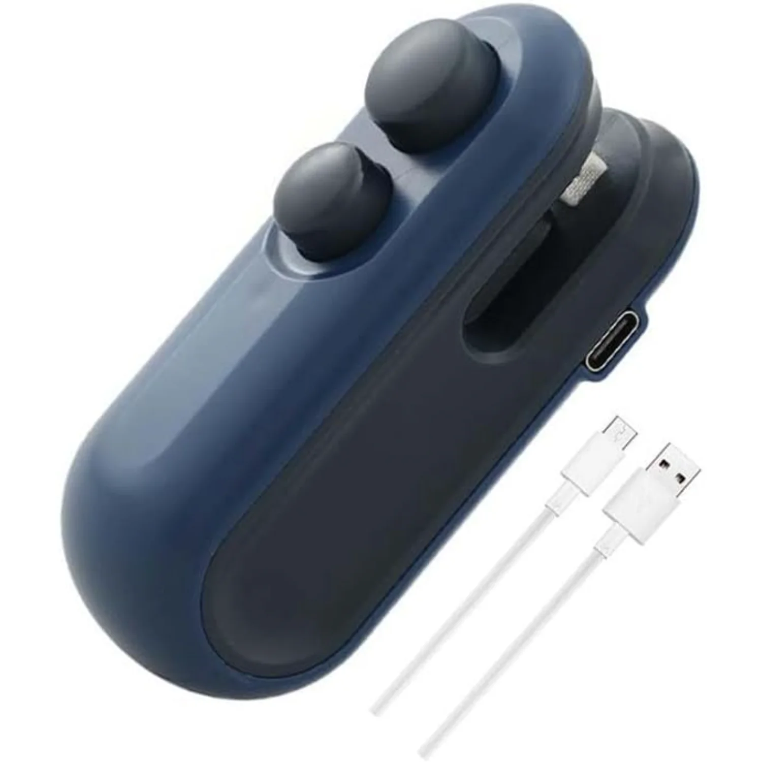 Mini Bag Sealer, 2 in 1 Usb Portable  Rechargeable Vacuum Rechargeable Chip Bag Sealer Heat Seal for Snacks Chips Fresh