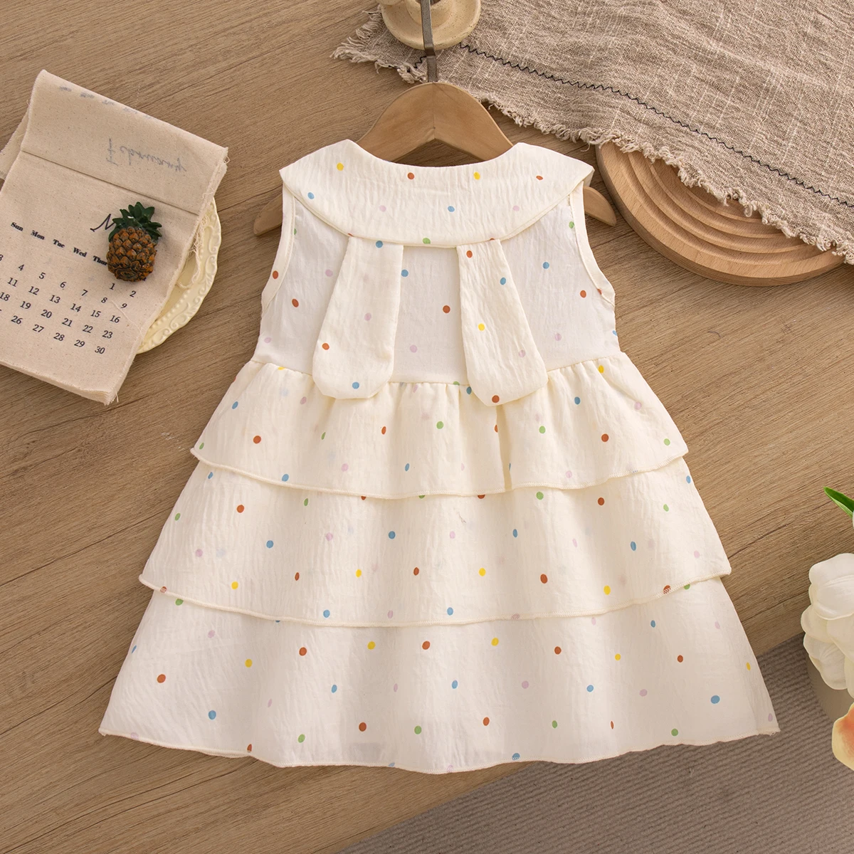 Summer New Baby Girl Polka Dot Dress Cute Children'S Sleeveless Clothes (6 Months -3 Years Old)