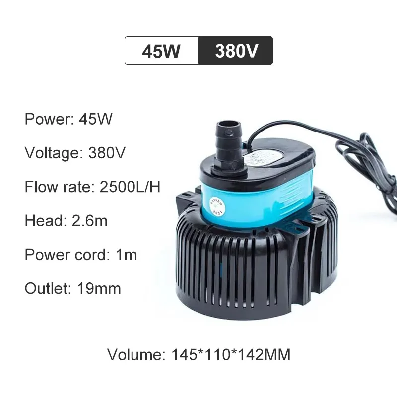 Modern 25L Aquarium Cooling System Eco-Friendly Black Plastic Oil Pump 1/2 Discharge Pipe 1-Year OEM Totally Enclosed