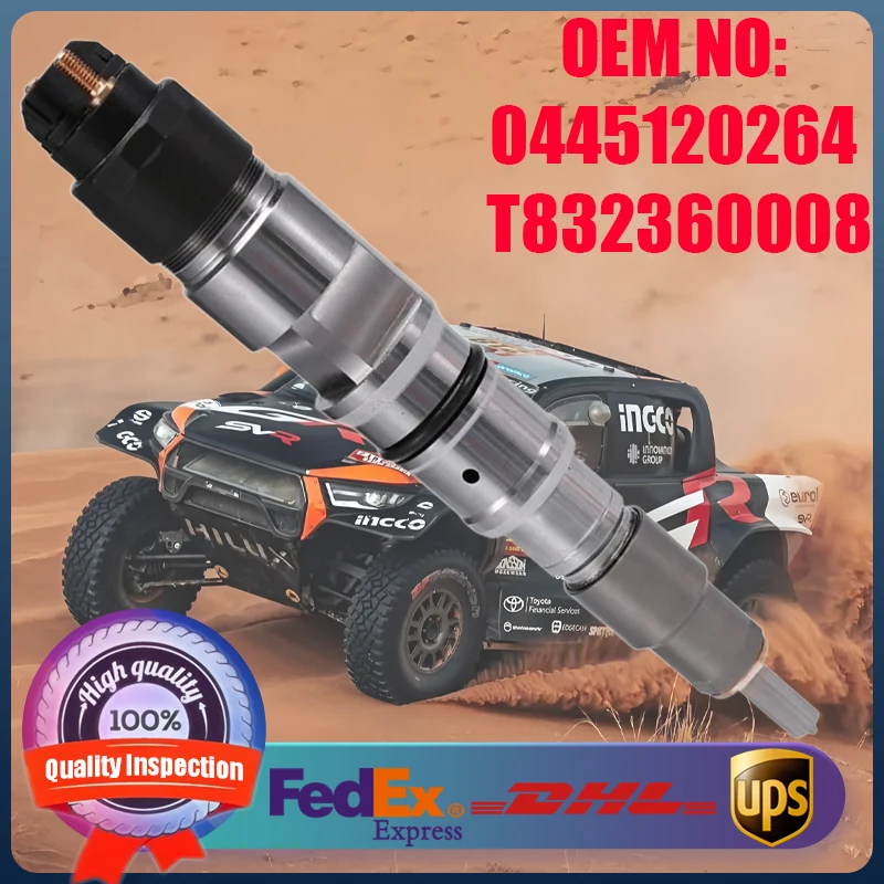 

New Diesel Common Rail Injector 0445120258 0445120192 T832360008 Suitable for Cummins 150T1 6.7 L Engine Foton Aumark Truck