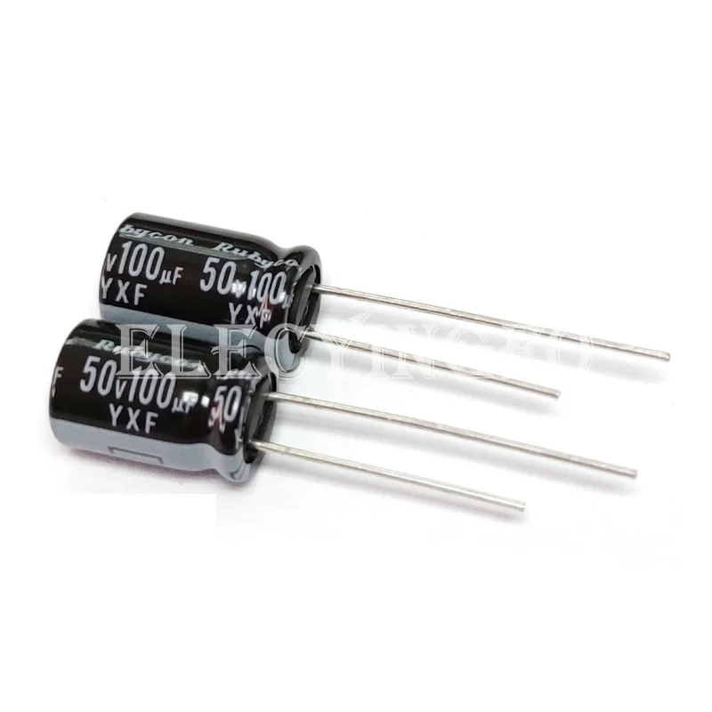 50V100UF YXF 8X11.5mm Original Rubycon 50YXF100M Long Life Low Impedance Aluminum Electrolytic Capacitor 100uF 50V