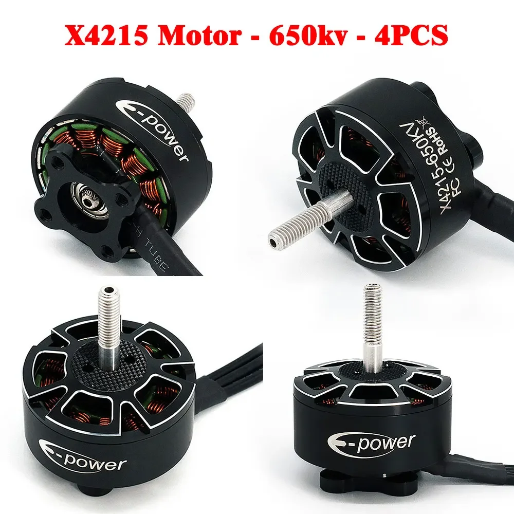 DrMasHot 4pcs E-POWER X4215 Brushless Motor 400KV 650KV For 13 Inch FPV Drone Long Range /Cinematic/ Cinelifter FPV Motors Part