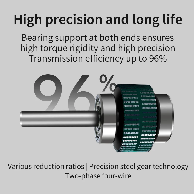 UMOT High Precision Nema 8/11/17/23/24 Planetary Gearbox Stepper Motor Small Ratio 1:3/1:4/1:5/1:7/1:9/1:10/1:15/1:16/1:20/1:25