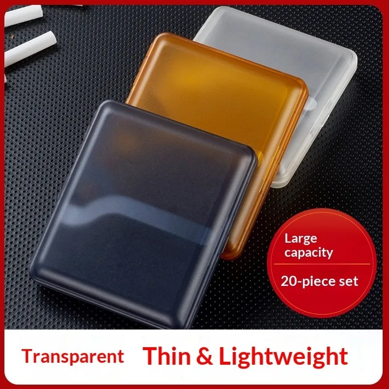 Waterproof, moisture-proof, pressure resistant, transparent plastic 20 pack cigarette box, split type cigarette box