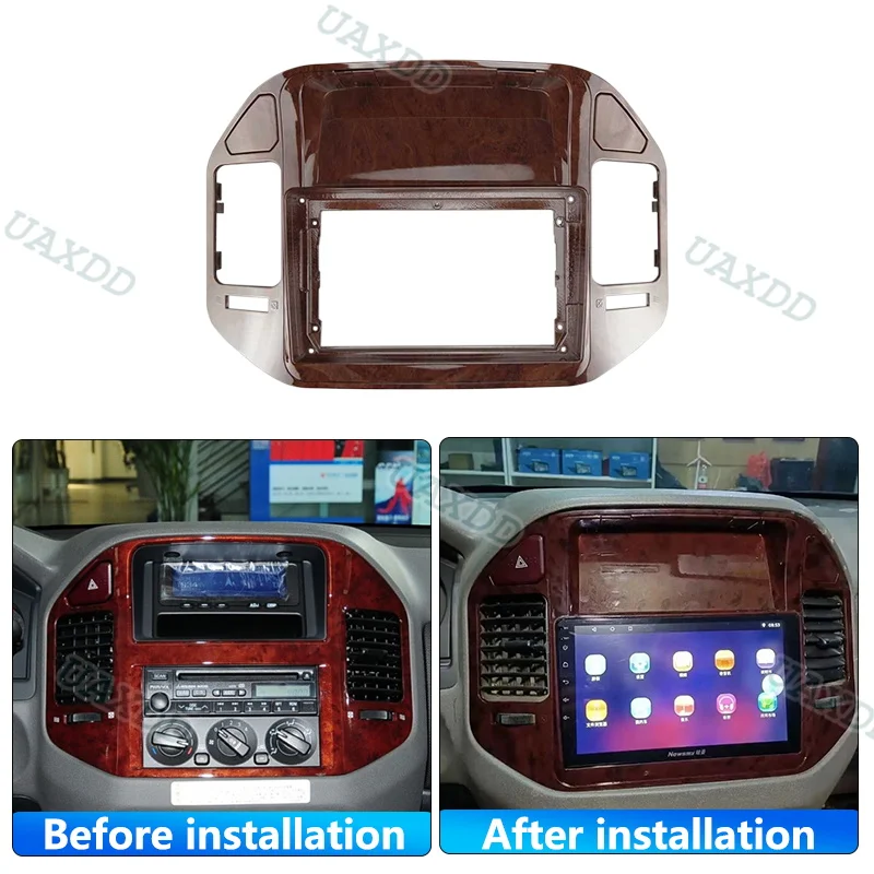 car DVD Radio Android Stereo dashboard screens screen video player Harness cable frame For 2004-2011 MITSUBISHI PAJERO V73 9INCH