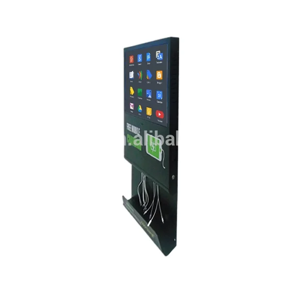 

Desktop Charging Station LCD Player Digital Advertising and Mobile Phone Charging Station for Restaurant