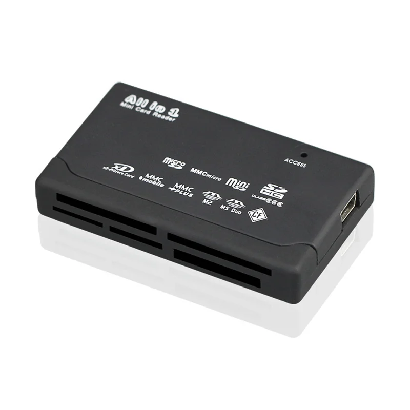 GO-Card Reader USB2.0 Memory Card Reader Fast Data Transmission All In One Card Reader Support TF CF SD Mini SD MS XD