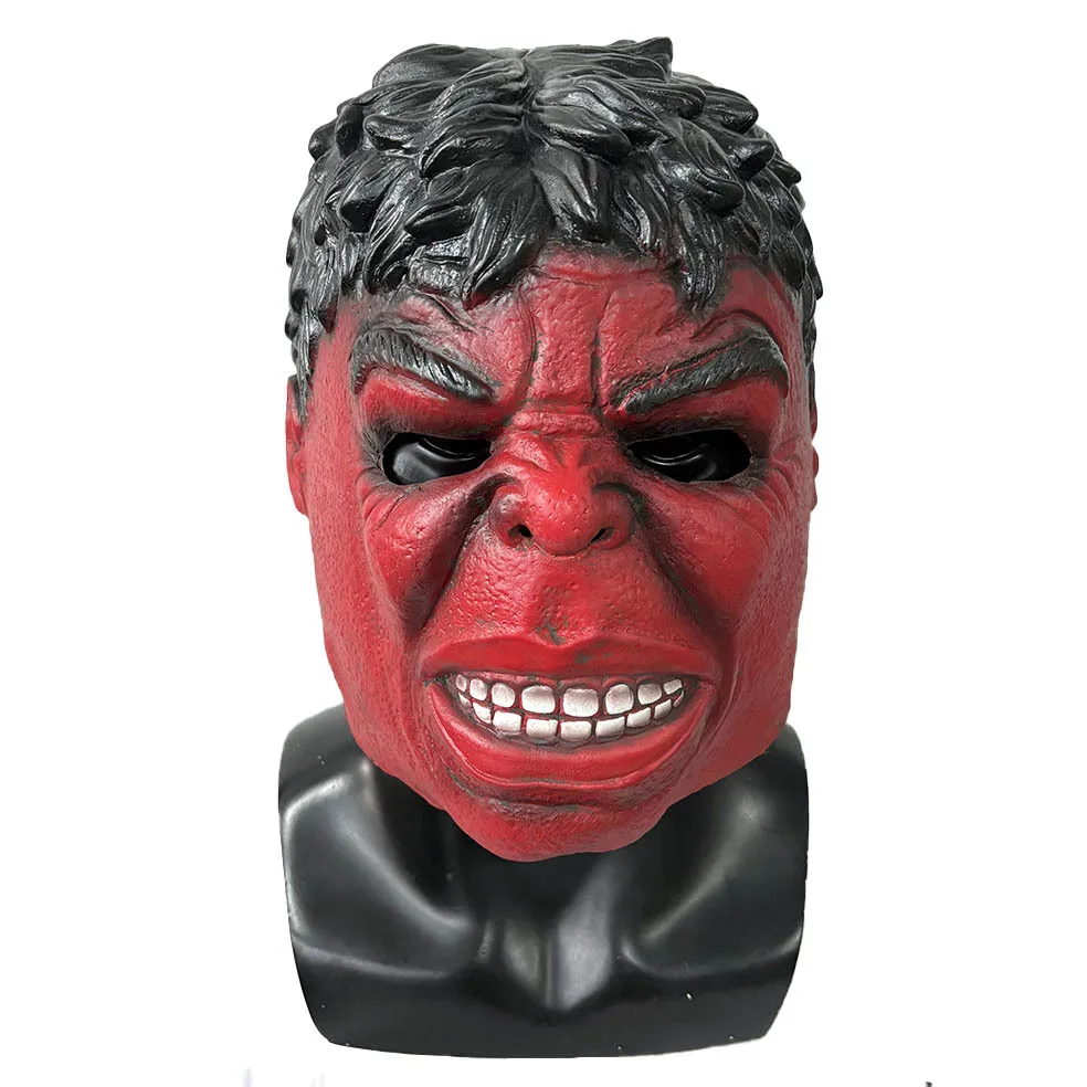 Man Superhero Cosplay Robert Bruce Banner Mask Latex Luxury Costume Accessories Halloween Masquerade Props Mask