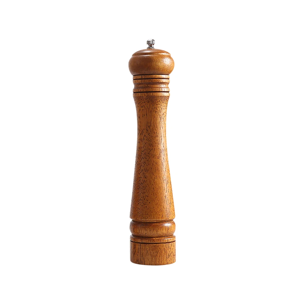 3 Sizes Manual Wooden Pepper Mill Manual Salt Spice Grinder With Adjustable Ceramic Core Pepper Grinder Kitchen Helper Tool