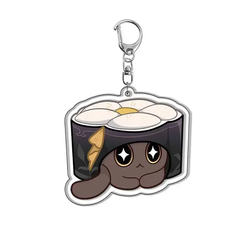 Honkai Star Rail เค้กแมวพวงกุญแจ Boothill Ruan Mei Kafka ใบมีดน่ารักการ์ตูนอะนิเมะกระเป๋าเป้สะพายหลังจี้ Key Ring Cosplay Badge ของขวัญ