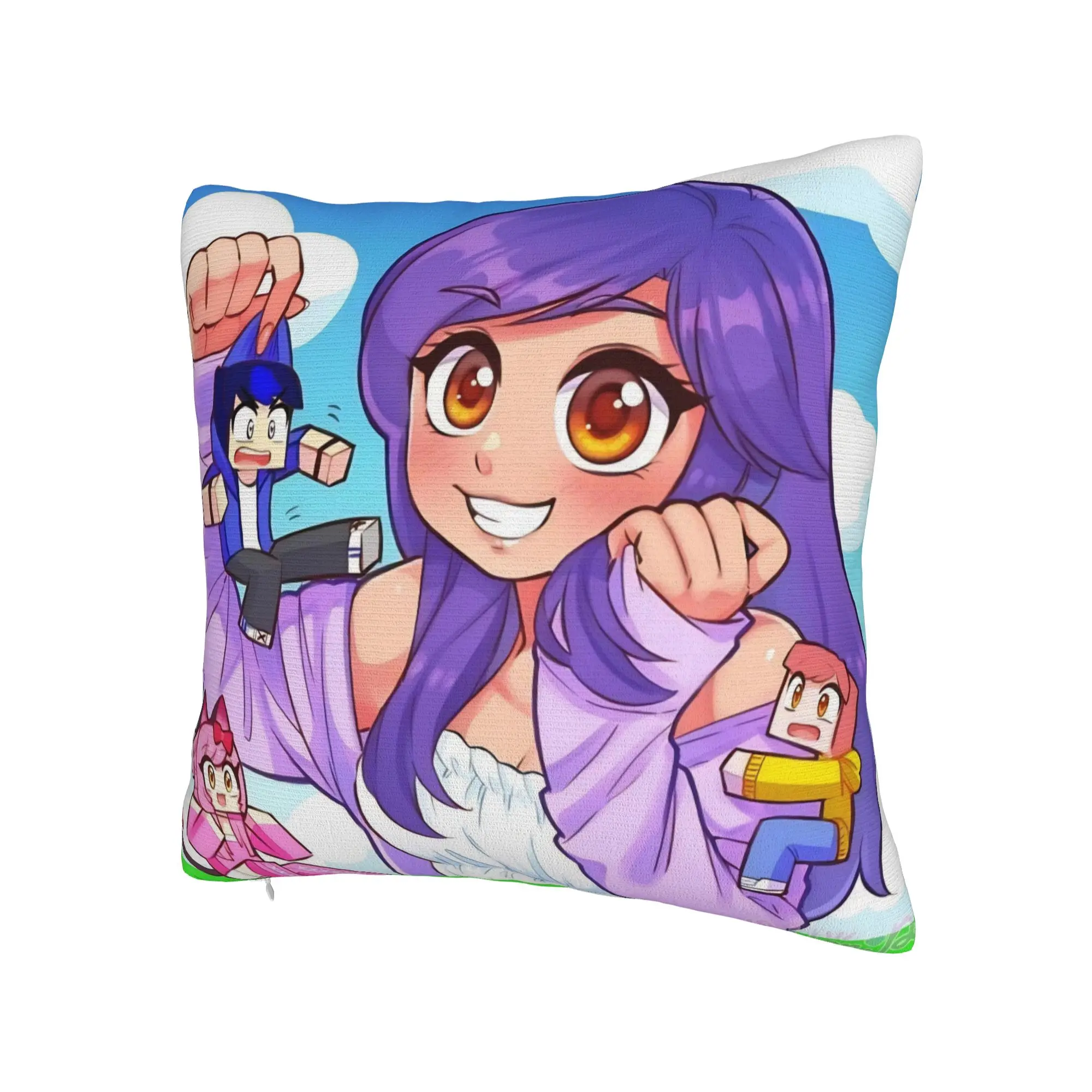 A-Aphmau Cartoon Pillow Cover Stuff Printing Cushion Cover Gift  Throw Pillow Case Cover Home Multi Size