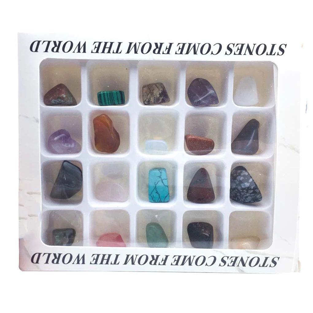 20 шт., миниатюрные камни из натурального кристалла для детей
