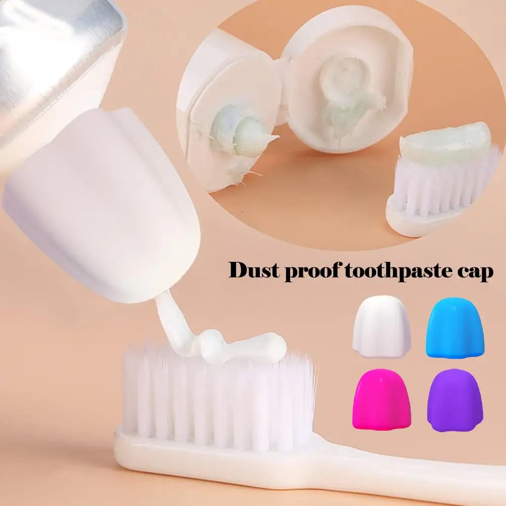 6pcs Silicone Dust Proof Toothpaste Cap Reusable Toothpaste Sleeve Bathroom Household Supplies Dosage Control X5f9