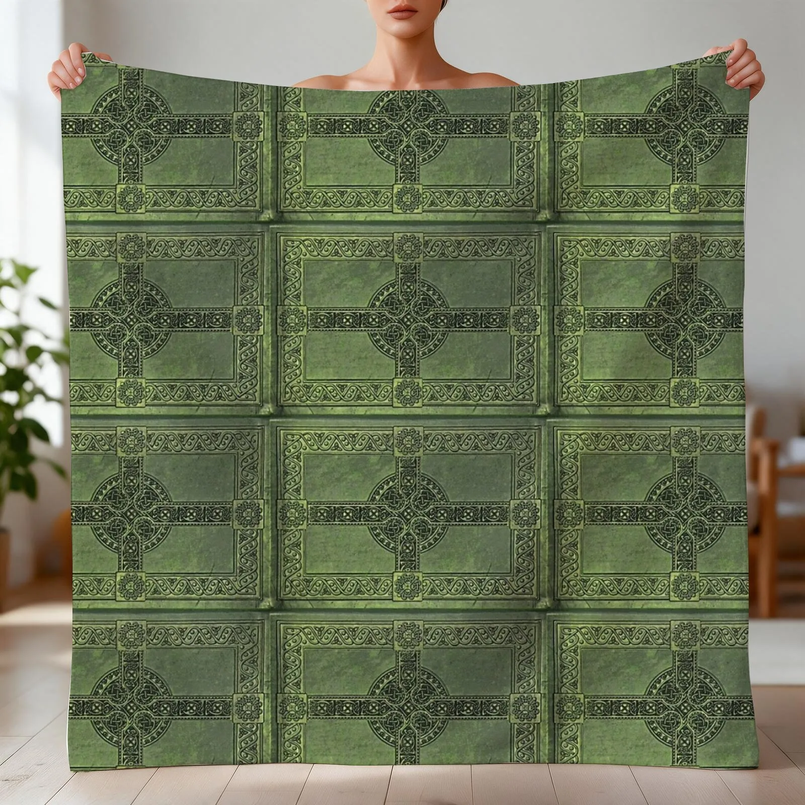 Celtic Knotwork Throw Blanket Polar Extra Large Throw Luxury Designer Blankets
