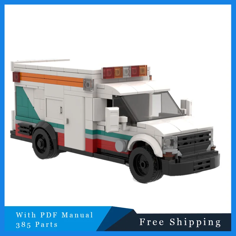 

Лидер продаж, 385 шт., изысканные белые модульные строительные блоки скорой помощи, модель для образования детей, сделай сам, сборная игрушка, подарки на Рождество и день рождения