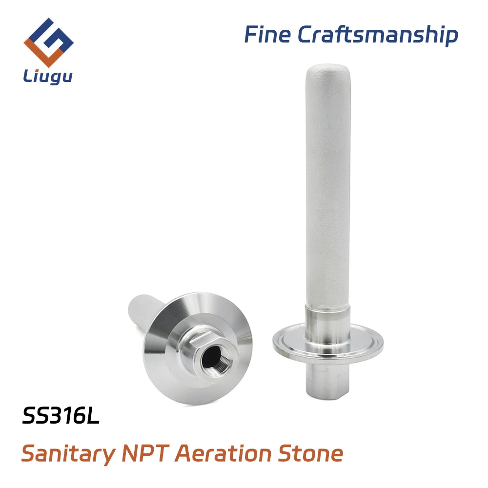 

SS316L Carbonation Stone with Filter Function, 1/4" NPT Female Thread & 1.5" Tri-Clamp 50.5mm, for Beer Homebrew Aeration