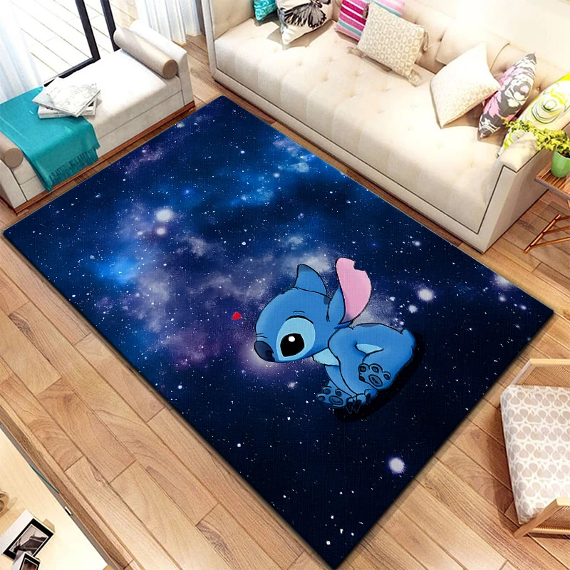 Star Stitch Rugs Fashion Printing Anime Carpets Cartoon Living Room Bedroom Large Area Soft Home Children\'s Room Floor Carpet