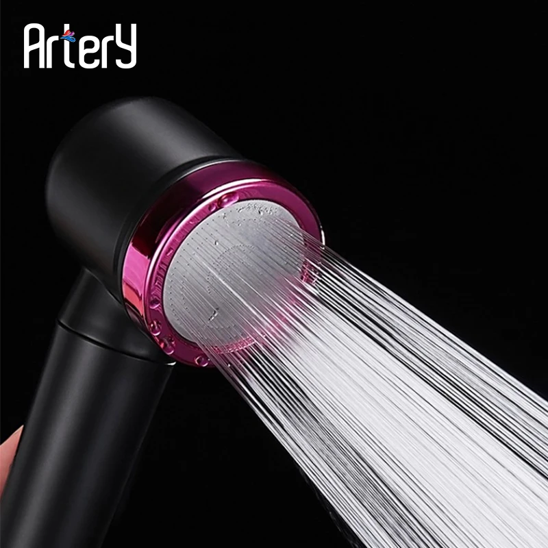 Artery High Pressure Shower Head Round Hand Hold Water Saving Water Filter Showerhead Bathroom Accessories Replete For Shower