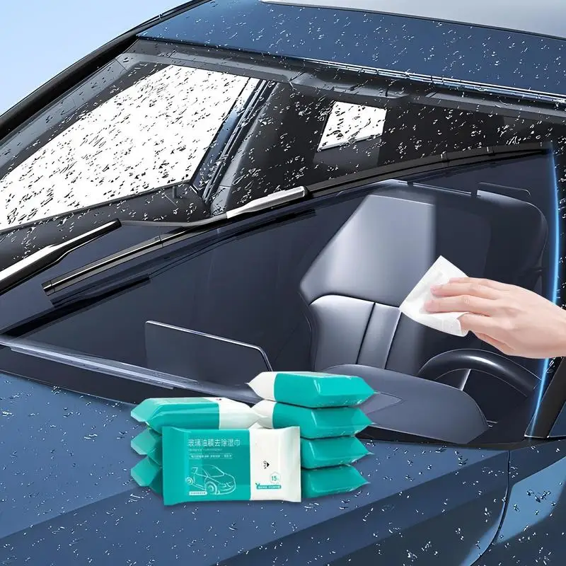 Automotive Oil Film Cleaning Wipes Car Glass Cleaner Wipes Quick Cleaning Wipes Multifunctional Bathroom Cleaning Tissue