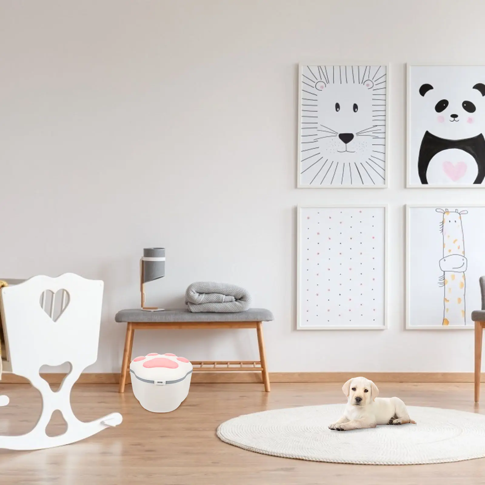 

Большой контейнер для хранения корма для животных из прочного полипропилена, герметичный, для корма для собак и кошек, для домашнего использования на кухне