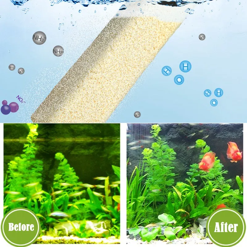 10Pcs/Lot Aquarium Bacteria House Bio Filter Media Activated Carbon Water Purification Materials Fish Tank Filter Medias