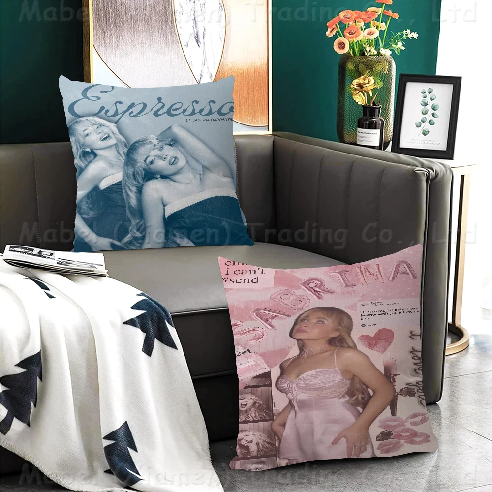 Sabrina Carpenter Personalized Pillow Dust Cover Bedroom Kids Party Decoration Pillowcase Birthday Children Gift