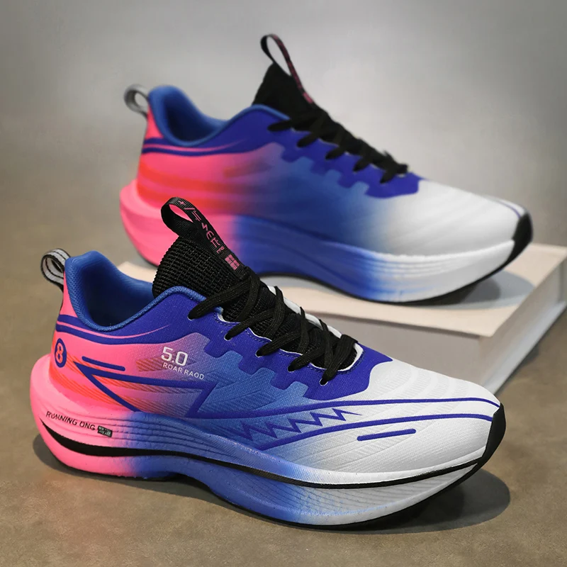 

New sports shoes fashion unisex comfortable versatile four season wear-resistant breathable thick soled outdoor running sneakers