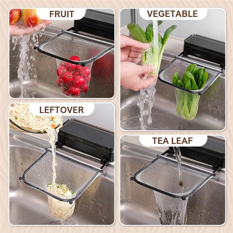 

Сетчатый фильтр для раковины Корзина для утилизации мусора Фильтрующий мешок Присоска Сливный фильтр для раковины-AA26