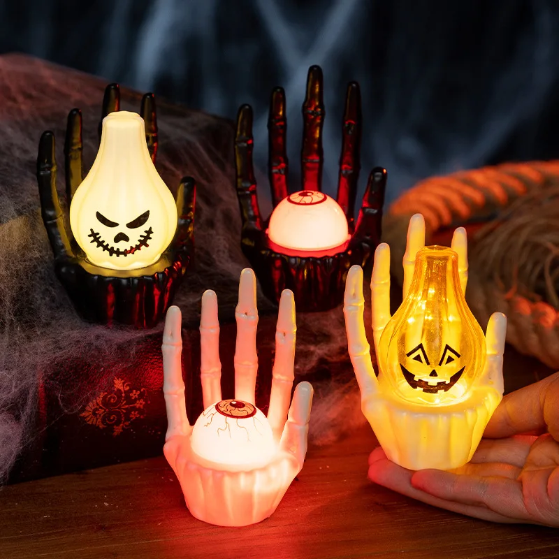 

2025 NEW Halloween Ghost Hand Lamp Ornament Creative Halloween Desktop Ornament Halloween Party Supplies for Home Decor