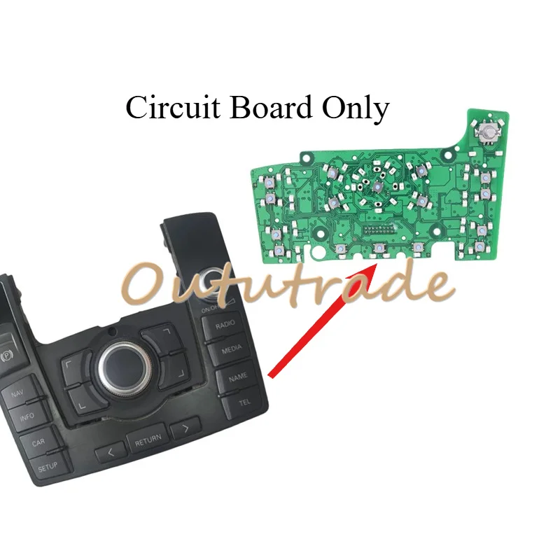 MMI Multimedia Control Panel Circuit Board (with Navigation) for Audi A6 C7/A7 (2012–2018) – Left-Hand Drive Version  Board Only