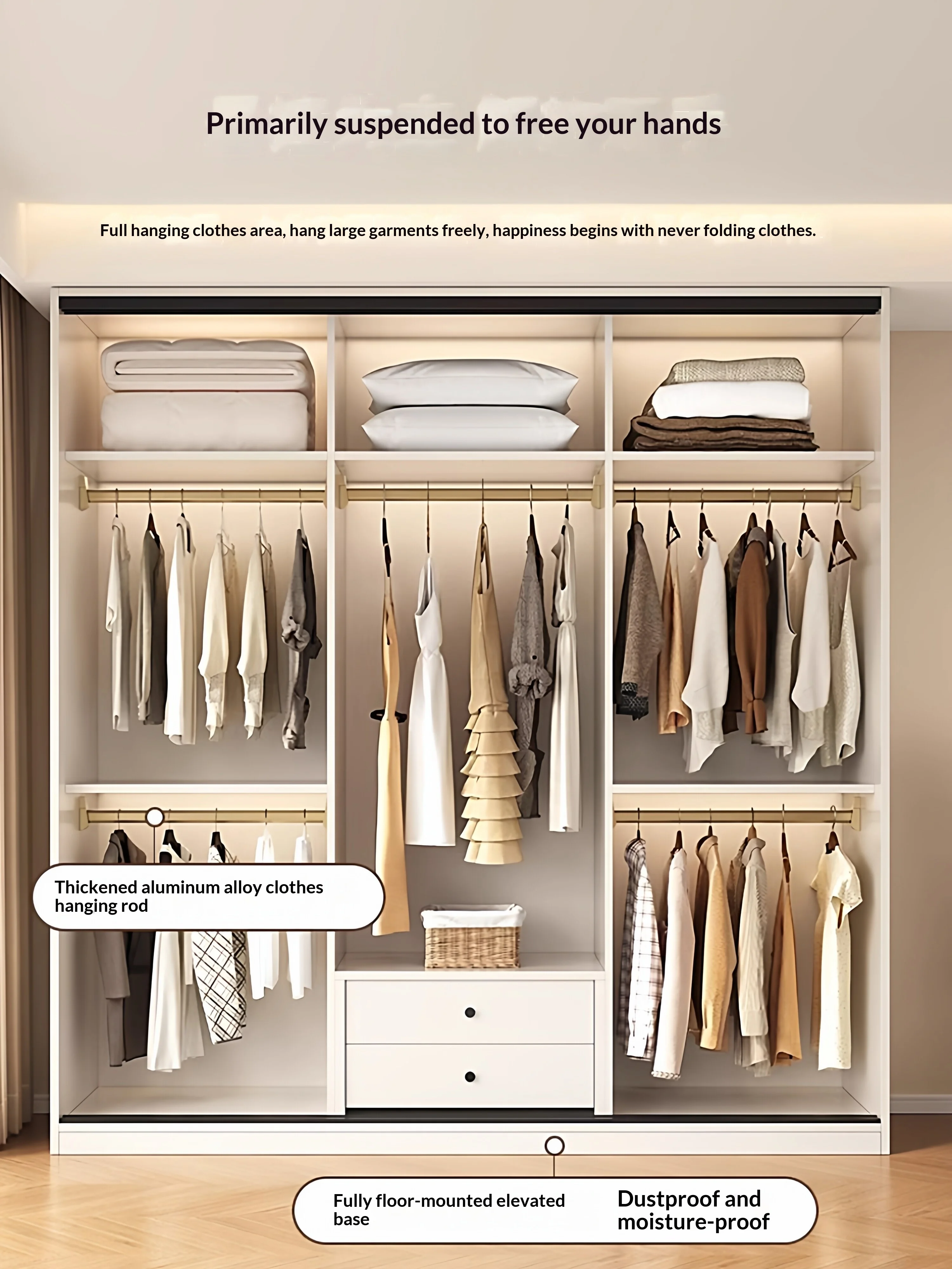 Thumbnail 3 - #14 Low Price Open Wardrobe Closet Deals