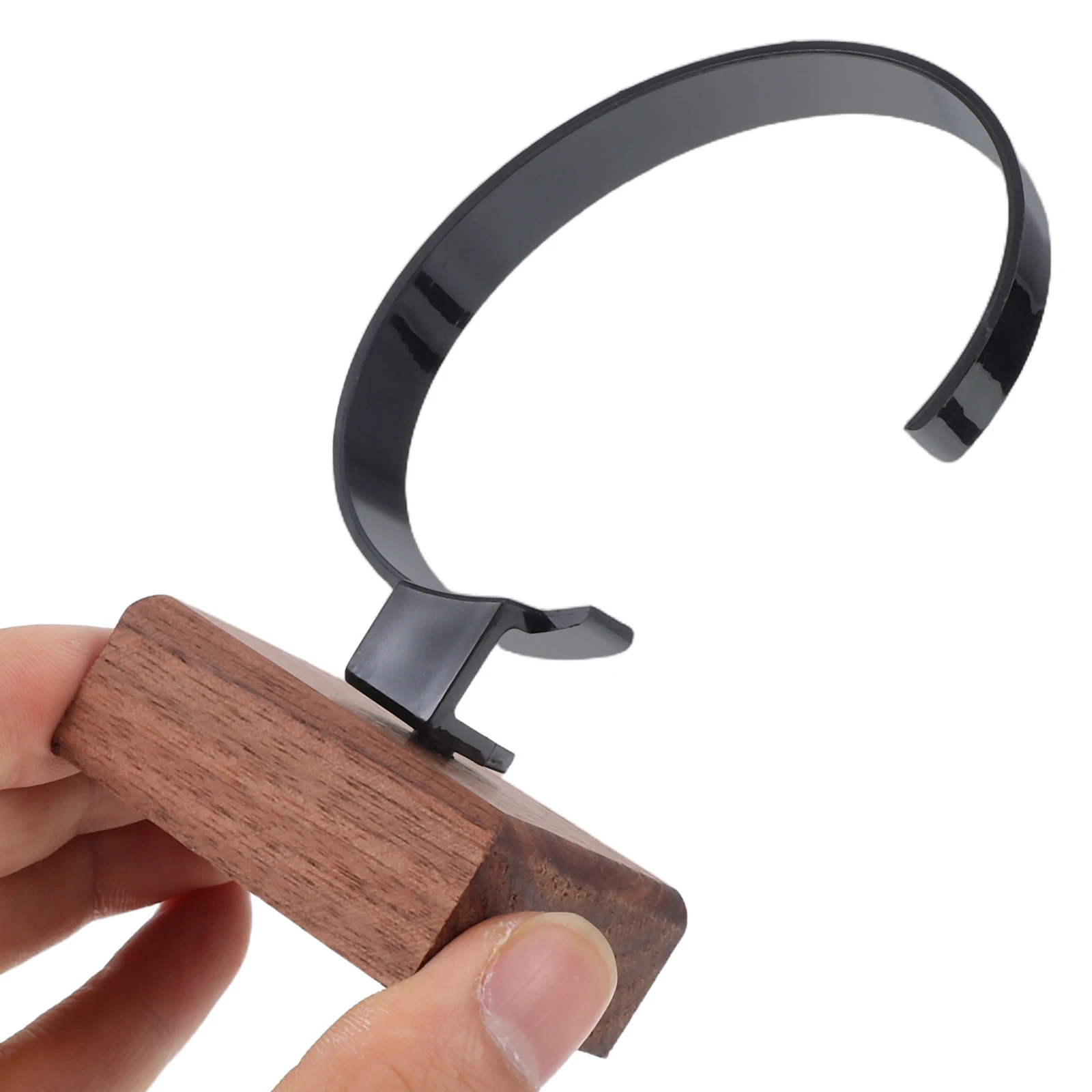 

Black Walnut C Shaped Watch Display Stand Storage Rack for Wrist Watches Accessories ganizing Plastic Scratch Protection Jewelry
