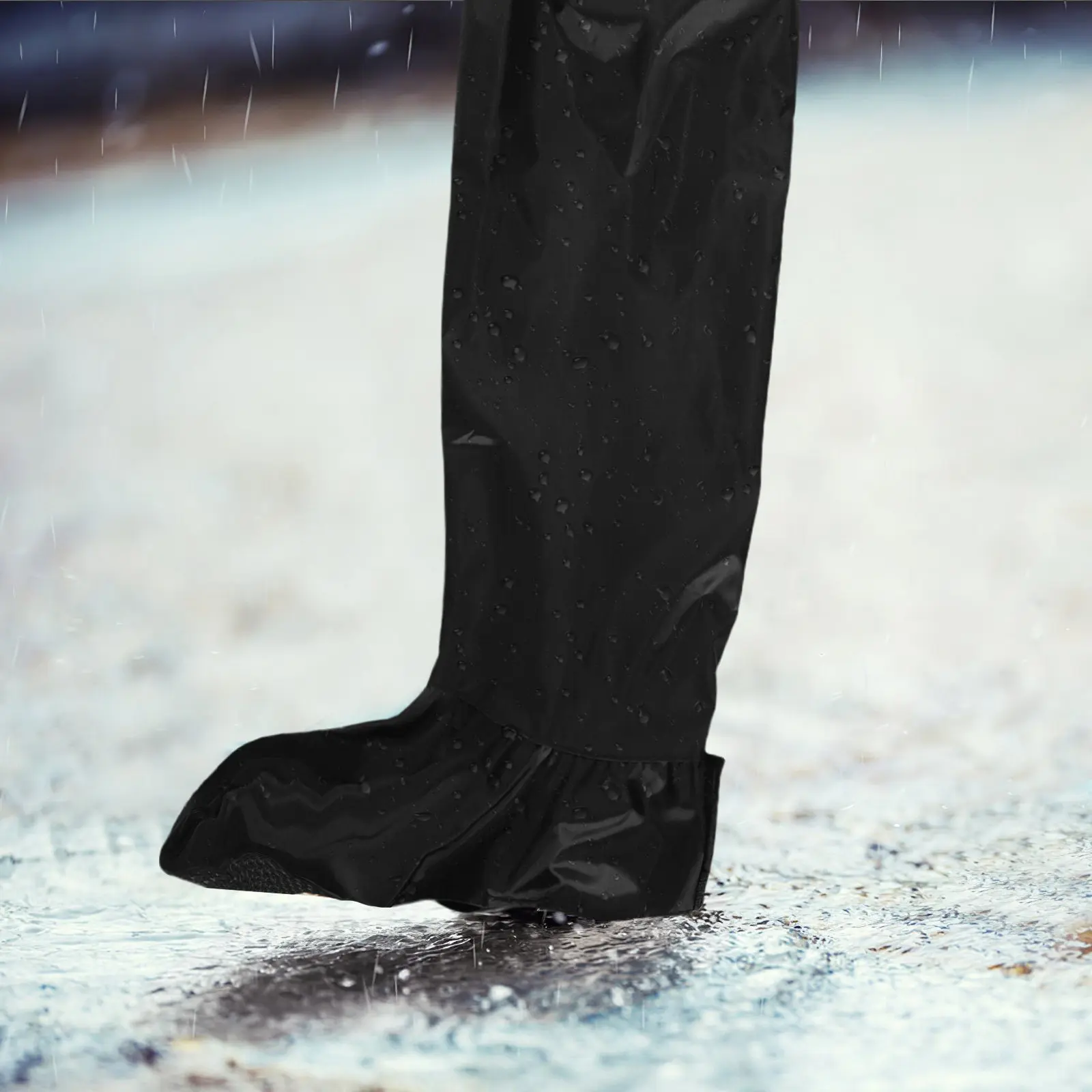 

1Pair Motorcycle Riding Rain Pants Waterproof Windproof Rain Boot Covers Outdoor Riding Gear Men Women Men Waterproof Pants