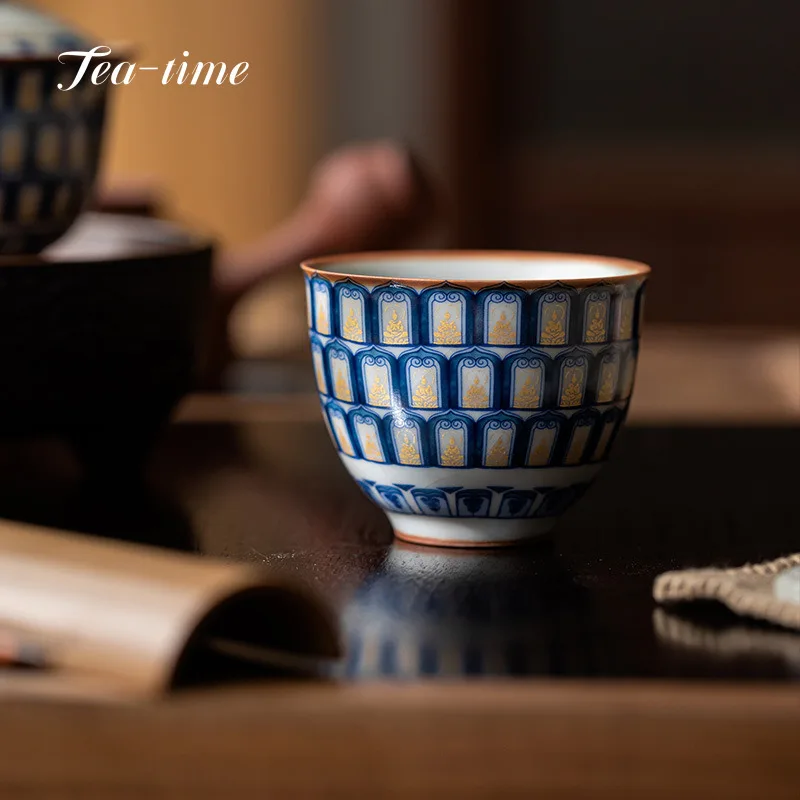 

Ru Kiln Чайная чашка Dunhuang Чашки Керамическая чайная чашка в стиле дзен Присоска для чая Чайная чаша Чашка Puera Китайский красивый необычный инструмент