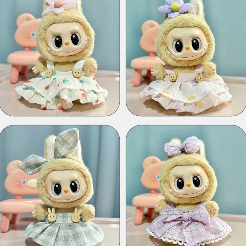

New Clothes Only Suitable for Labubu V1 V2 V3 Doll Clothes Dress Up Suit Cartoon for Labubu Clothes Cute Doll Accessories Gifts