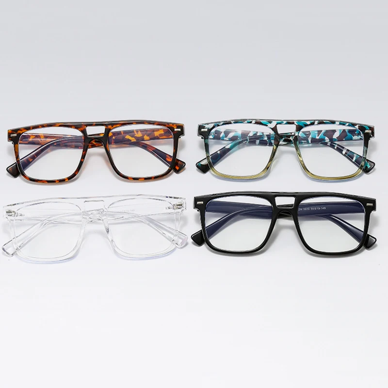 النساء جسر مزدوج مكافحة الأشعة الزرقاء التقدمية متعددة البؤر قصر النظر الطيار نظارات الرجال نظارات قصر النظر البعيدة الطلاب