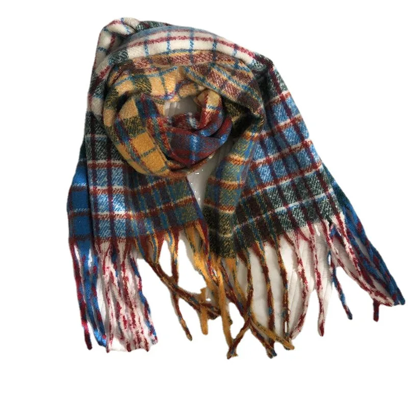 Studio Classic Men and Women Cashmere Scarf Designer Plaid Blanket Scarf Multicolor Thicken Winter Warm Shawl For Ladies Wraps